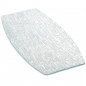 Блюдо стекло, прямоугольное, 17х32 см, Лед, Y4-8751