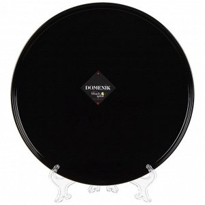 Тарелка обеденная, фарфор, 27 см, круглая, Black Gold, Domenik, DM3010-1