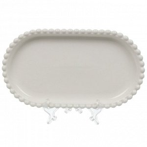 Блюдо фарфор, овальное, 14.5х25х2.5 см, Pearl, Lefard, 761-105