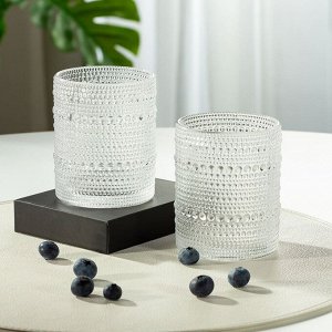 Стакан 300 мл, стекло, 2 шт, Бабл, Y4-8579