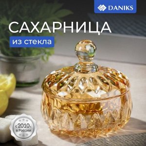 Сахарница 290 мл, стекло, 10.7х10.7 см, Лотос Мед, Y4-5380