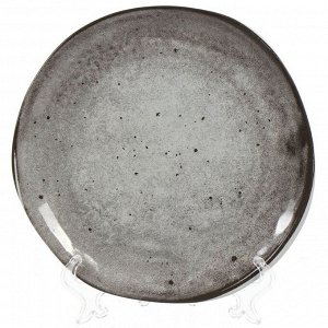 Тарелка десертная, керамика, 20 см, круглая, Stone Dark, Domenik, TDP575/DMD042