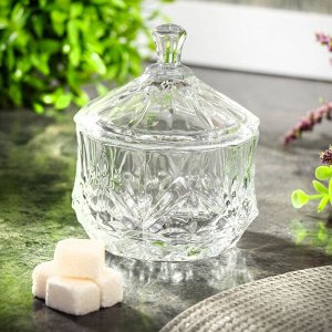 Сахарница 250 мл, стекло, 9х12 см, Y4-5042