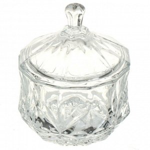 Сахарница 250 мл, стекло, 9х12 см, Y4-5042