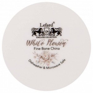 Салатник фарфор, круглый, 15.5х7 см, 0.8 л, White Flower, Lefard, 415-2139