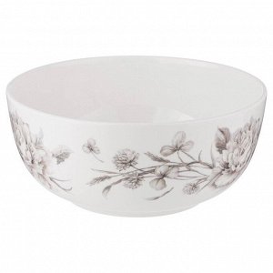 Салатник фарфор, круглый, 15.5х7 см, 0.8 л, White Flower, Lefard, 415-2139