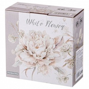 Салатник фарфор, круглый, 15.5х7 см, 0.8 л, White Flower, Lefard, 415-2139