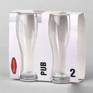 Бокал для пива, 300 мл, стекло, 2 шт, Pasabahce, Pub, 41782B