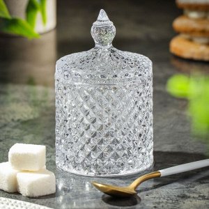 Сахарница 135 мл, стекло, 6.5х11 см, Шейх, Y6-10047
