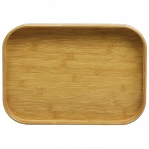 Поднос бамбук, 40х28 см, прямоугольный, с ручками, Y4-8890