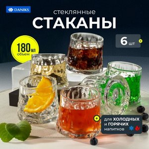 Стакан 180 мл, стекло, 6 шт, Daniks, Танцующий, B060595