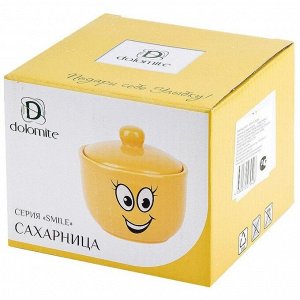 Сахарница 450 мл, керамика, 11.5х11.5х11 см, подарочная упаковка, Smile, L2520866