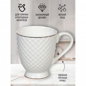 Кружка керамика, 325 мл, Кембридж2, Daniks, Y4-2733
