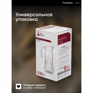 Кувшин стекло, 1.8 л, с крышкой, Y4-5534