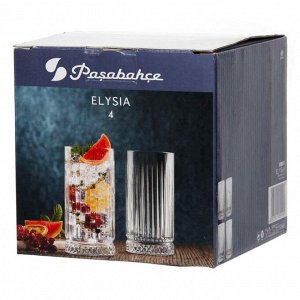 Стакан 450 мл, стекло, 4 шт, Pasabahce, Elysia, 520015B