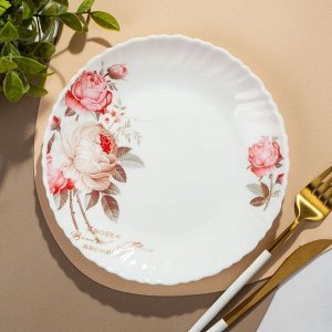 Тарелка десертная, стеклокерамика, 19 см, круглая, Шарм, LHP75