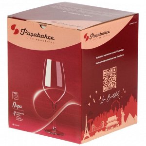 Бокал для вина, 470 мл, стекло, 4 шт, Pasabahce, Napa, 440349B4