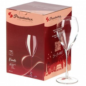 Бокал для вина, 325 мл, стекло, 4 шт, Pasabahce, Veneto, 440291B4