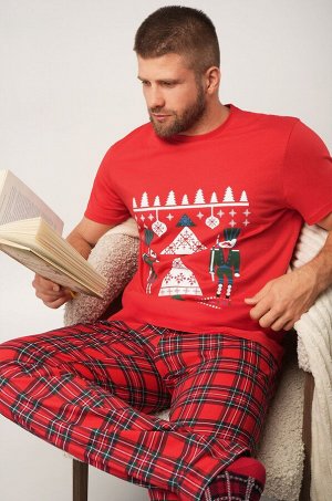 Мужская новогодняя пижама Happyfox