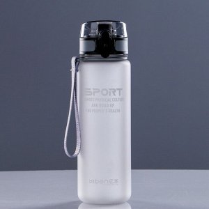 Бутылка для воды 550 мл,"Sport", матовая, микс, 7х7х22.5 см