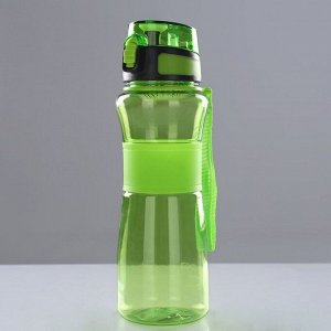 Бутылка для воды 900 мл, клик, на браслете, микс, 8.5х26 см