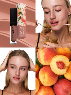 Масло-блеск для губ SEMILY PEACH JAM, увлажняющий, 5 мл