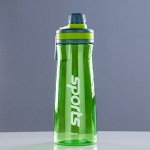 Бутылка для воды &quot;Sports&quot;, 1000 мл, прозрачная, микс, 9х25.5 см