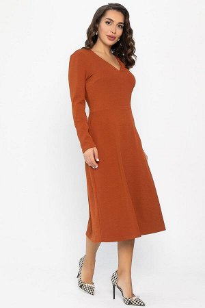 Платье трикотажное Парижанка (терракот) П14335-10М