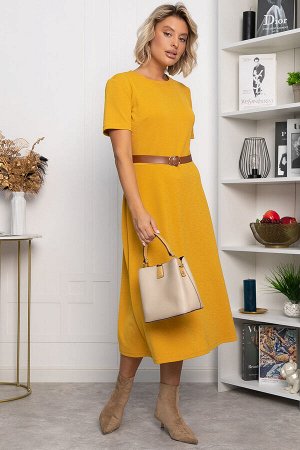Платье трикотажное Парижанка (желтое) П14334-10М