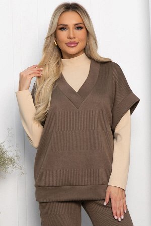 Костюм трикотажный Уютный шарм (коричневый) К14250-5М