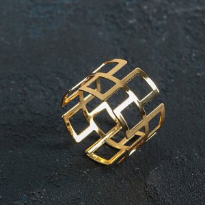 Кольцо для салфетки «Гео», 4,5?3 см, цвет золотой