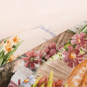 Скатерть Этель «Уютные коты», 180x147 см, 100% хлопок, саржа 190 г/м²