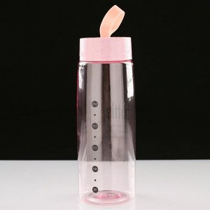 Бутылка для воды  Bottle, 450 мл, 24 х 6.5 см, микс