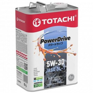 Масло моторное Totachi PowerDrive 5w30, синтетическое, JASO DL-1, для дизельного двигателя, 4л, арт. E8004
