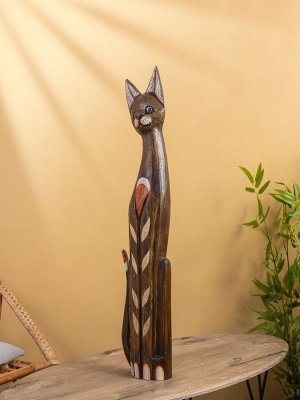 Сувенир «Кошка», 100 см, дерево