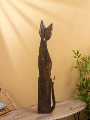 Сувенир «Кошка», 100 см, дерево