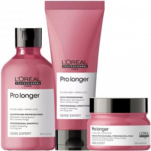 Лореаль Профессионель Программа Pro Longer комплексный уход: шампунь 300 мл + кондиционер 200 мл + маска 250 мл (L'oreal Professionnel, Serie Expert)