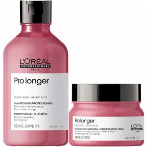 Лореаль Профессионель Программа Pro Longer базовый уход: шампунь 300 мл + маска 250 мл (L'oreal Professionnel, Serie Expert)