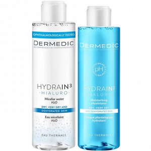 Дермедик Программа Hydrain очищение: мицеллярная вода 200 мл + тоник 200 мл (Dermedic, Hydrain)