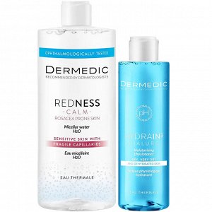 Дермедик Программа Redness очищение: мицеллярная вода 500 мл + тоник 200 мл (Dermedic, Redness)