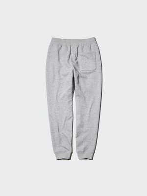UNIQLO Heattech – флисовые термо-джоггеры с начёсом, увеличенная длина - 04 GRAY