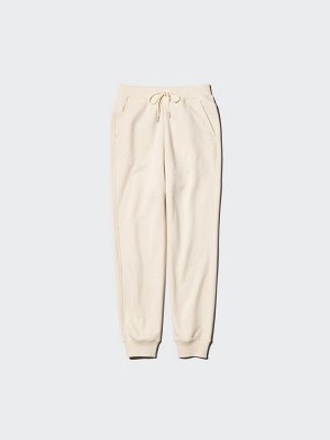UNIQLO Heattech – термо-джоггеры с флисовой подкладкой - 01 OFFWHITE