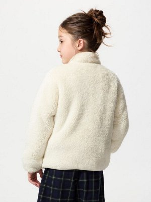 UNIQLO - флисовая куртка на молнии - 01 OFFWHITE