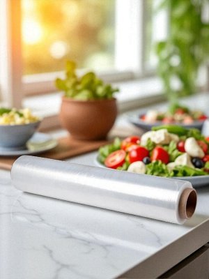Пленка пищевая 22,5м*20см, 8мкм, прозрачная, без упаковки
