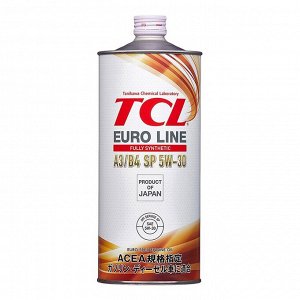 Масло моторное TCL Euro Line 5w30, синтетическое, API SP, ACEA A3/B4, универсальное, 1л, арт. E0010530A3B4