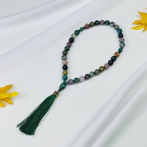 Четки из мохового Агата (33 бусины)