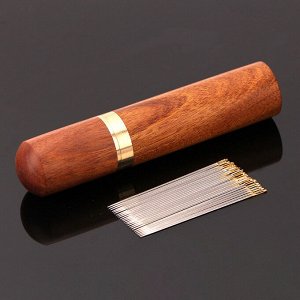 Игольница-футляр для швейных игл из сандалового дерева, 1 шт.