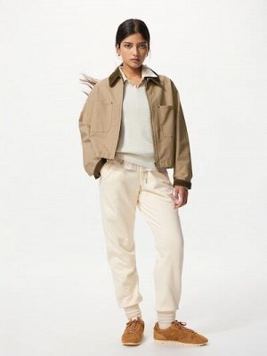 UNIQLO Heattech – термо-джоггеры с флисовой подкладкой - 01 OFFWHITE