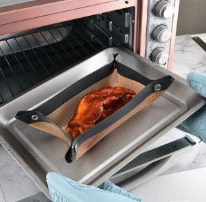 Мат для запекания с кнопками, силикон, 42х29,5 см