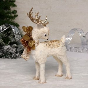 Фигурка новогодняя "Оленёнок из сказки" 21*10*36 см